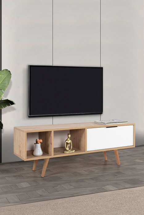 Hanah Home Venüs 3340 Soporte para TV Roble Zafiro y Blanco Hanah Home Venüs 3340 Soporte para TV Roble Zafiro y Blanco